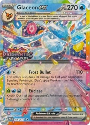 SV Prismatic Evolutions 026/131 Glaceon ex (Prismatic Evolutions Stamp)