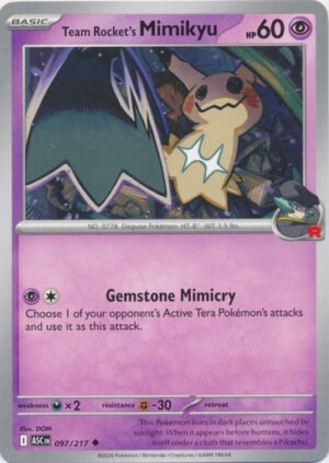ME Ascended Heroes 097/217 Team Rocket's Mimikyu