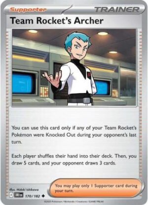 SV Destined Rivals 170/182 Team Rocket’s Archer (Prize Pack League Promo Non-Holo)