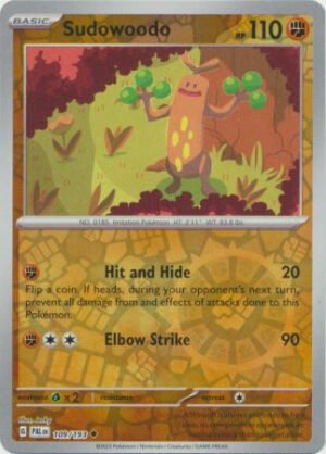 SV Paldea Evolved 109/193 Sudowoodo (Reverse Holo)