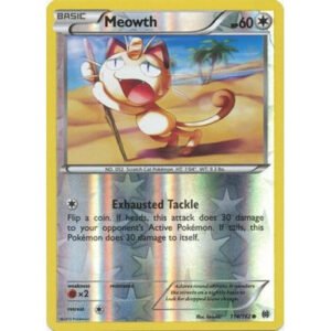 XY Break Through 114/162 Meowth (Reverse Holo)