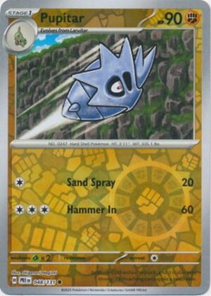 SV Prismatic Evolutions 048/131 Pupitar (Reverse Holo)