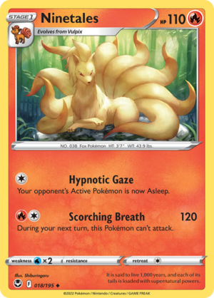 SWSH Silver Tempest 018/195 Ninetales