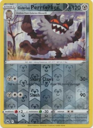 Crown Zenith 085/159 Galarian Perrserker (Reverse Holo)