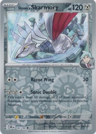 SV Destined Rivals 142/182 Steven's Skarmory (Reverse Holo)