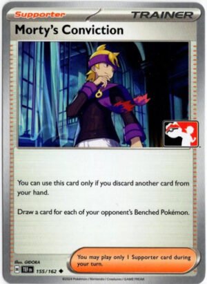 SV Temporal Forces 155/162 Morty's Conviction (Prize Pack League Promo Non-Holo)