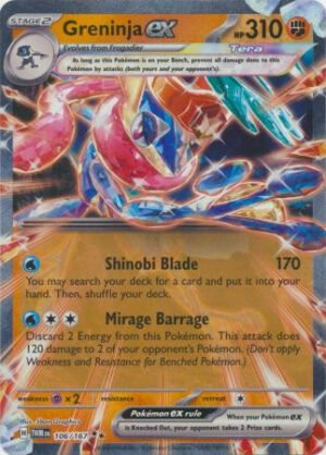 SV Twilight Masquerade 106/167 Greninja ex (Half Art)