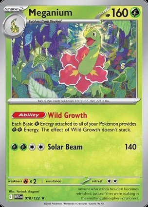 Mega Evolution 010/132 Meganium (Non-Holo)