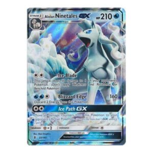 SM Guardians Rising 22/145 Alolan Ninetales GX (Half Art)