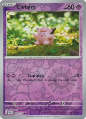 SV Obsidian Flames 081/197 Clefairy (Reverse Holo)