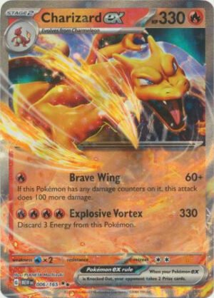 Scarlet & Violet 151 006/165 Charizard ex (Half Art)