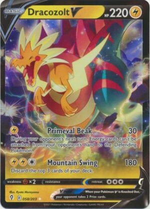 Evolving Skies 058/203 Dracozolt V (Half Art)