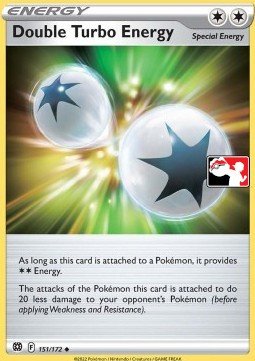 Brilliant Stars 151/172 Double Turbo Energy (Prize Pack League Promo Non-Holo)