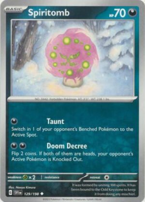Scarlet & Violet (Base Set) 129/198 Spiritomb (Non-Holo)