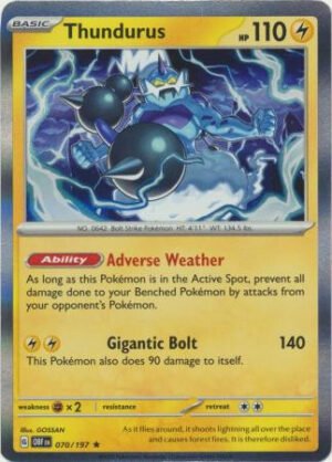 SV Obsidian Flames 070/197 Thundurus (Holo)