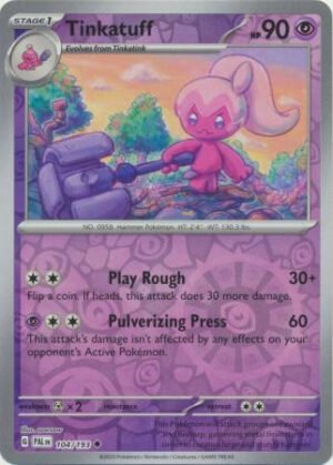 SV Paldea Evolved 104/193 Tinkatuff (Reverse Holo)