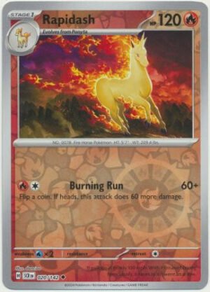 SV Stellar Crown 020/142 Rapidash (Reverse Holo)