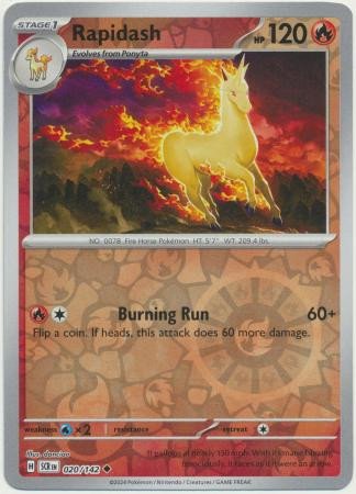 SV Stellar Crown 020/142 Rapidash (Reverse Holo)