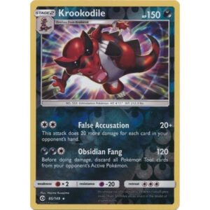 Sun and Moon (Base Set) 85/149 Krookodile (Reverse Holo)