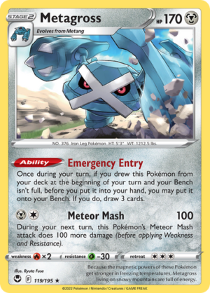 SWSH Silver Tempest 119/195 Metagross (Holo)