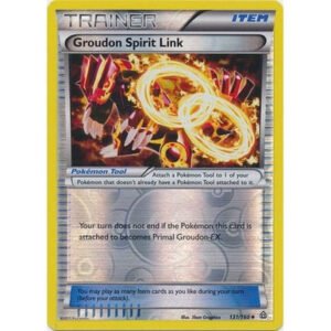 XY Primal Clash 131/160 Groudon Spirit Link (Reverse Holo)