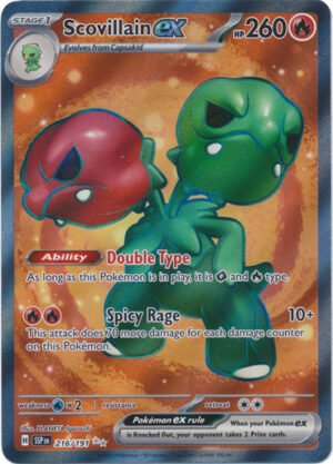 SV Surging Sparks 216/191 Scovillain ex (Full Art)