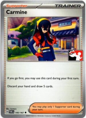 SV Twilight Masquerade 145/167 Carmine (Prize Pack League Promo Non-Holo)