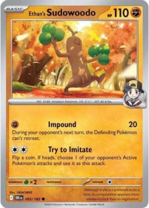SV Destined Rivals 093/182 Ethan's Sudowoodo