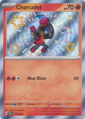 SV Paldean Fates 114/091 Charcadet (Holo Shiny)