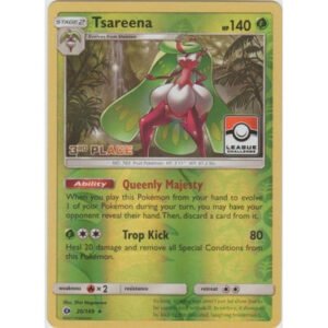 Sun and Moon (Base Set) 20/149 Tsareena (League Promo 3rd Place)