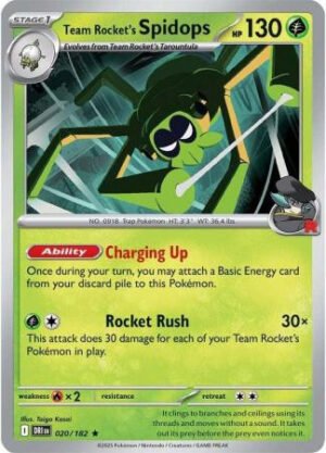 SV Destined Rivals 020/182 Team Rocket’s Spidops (Non-Holo)