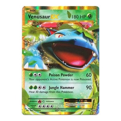XY Evolutions 1/108 Venusaur EX (Half Art)