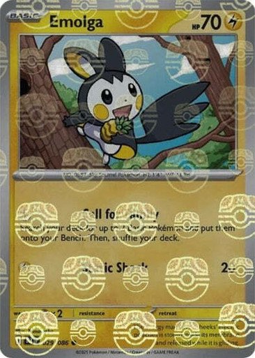 SV Black Bolt 029/086 Emolga (MASTER BALL Reverse Holo)