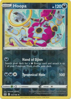 SWSH Lost Origin 122/196 Hoopa (Reverse Holo)