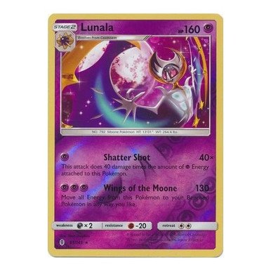 SM Guardians Rising 61/145 Lunala (Reverse Holo)