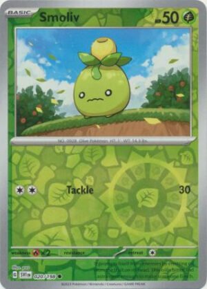 Scarlet & Violet (Base Set) 020/198 Smoliv (Reverse Holo)