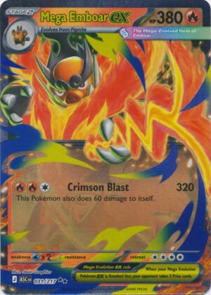 ME Ascended Heroes 031/217 Mega Emboar ex (Half Art)