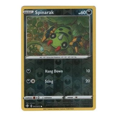 Shining Fates 043/072 Spinarak (Reverse Holo)
