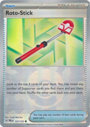 SV Prismatic Evolutions 127/131 Roto Stick (POKE BALL Pattern Holo)