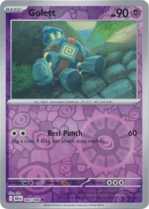 SV Black Bolt 042/086 Golett (Reverse Holo)
