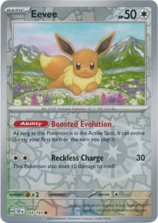 SV Surging Sparks 143/191 Eevee (Reverse Holo)