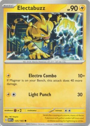 Scarlet & Violet 151 125/165 Electabuzz (Non-Holo)