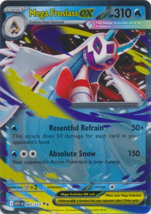 ME Ascended Heroes 047/217 Mega Froslass ex (Half Art)