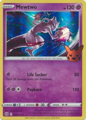 Brilliant Stars 056/172 Mewtwo (Pikachu Pumpkin Holo Stamp)