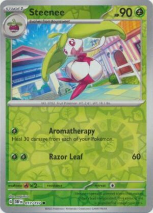 SV Obsidian Flames 017/197 Steenee (Reverse Holo)