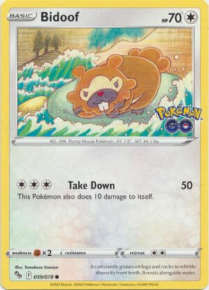 Pokemon GO 059/078 Bidoof