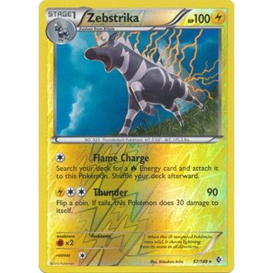 Boundaries Crossed 57/149 Zebstrika (Reverse Holo)
