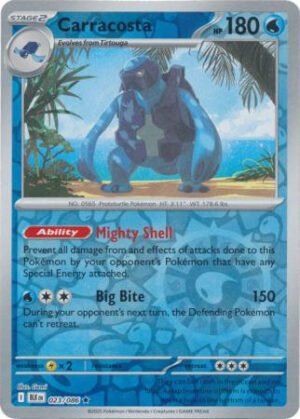 SV Black Bolt 023/086 Carracosta (Reverse Holo)