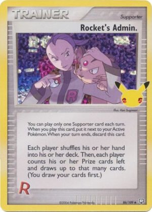 Celebrations Classic Collection 086/109 Rocket's Admin (Holo)