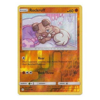 SM Cosmic Eclipse 123/236 Rockruff (Reverse Holo)